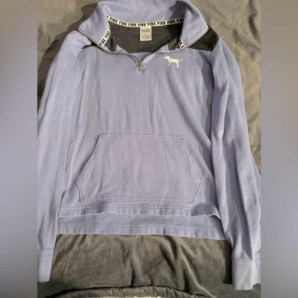 PINK half zip sweater